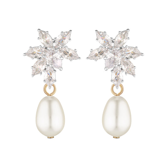 Aster Pearl Earrings
