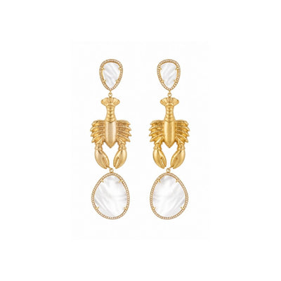 The Golden Lobster Earrings