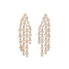 gold and crystal chandelier earrings